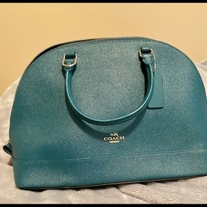 Coach Green metallic purse